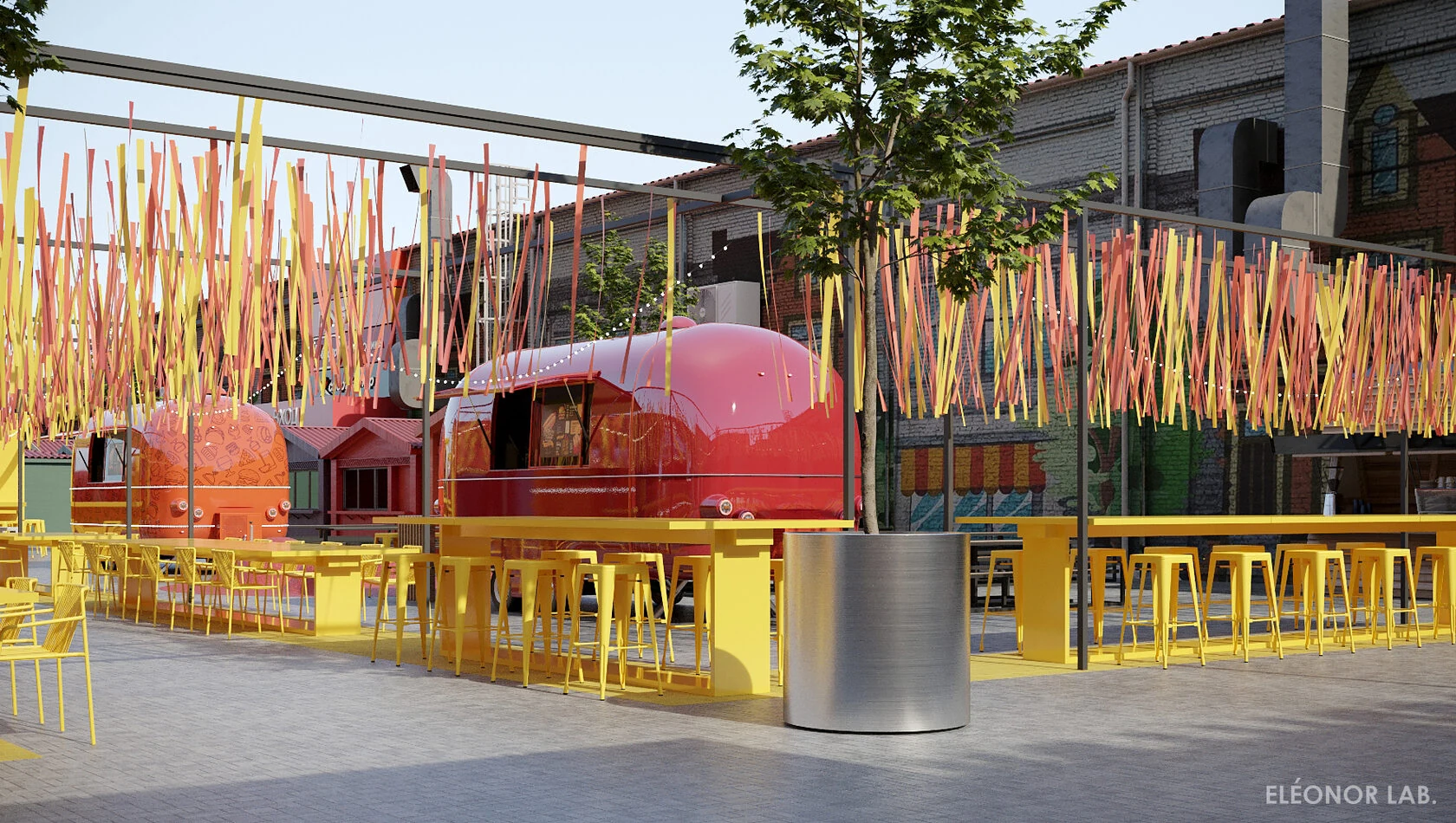 Уличный «Фудмаркет» в Краснодаре, ракурс 3