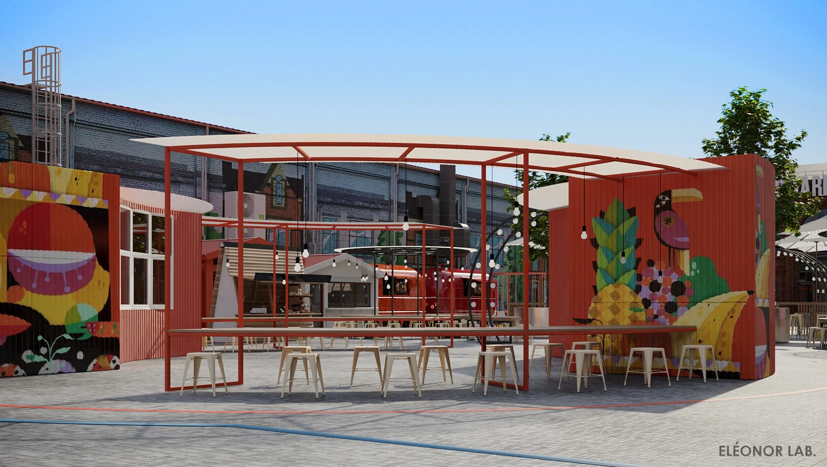 Уличный «Фудмаркет» в Краснодаре, ракурс 4