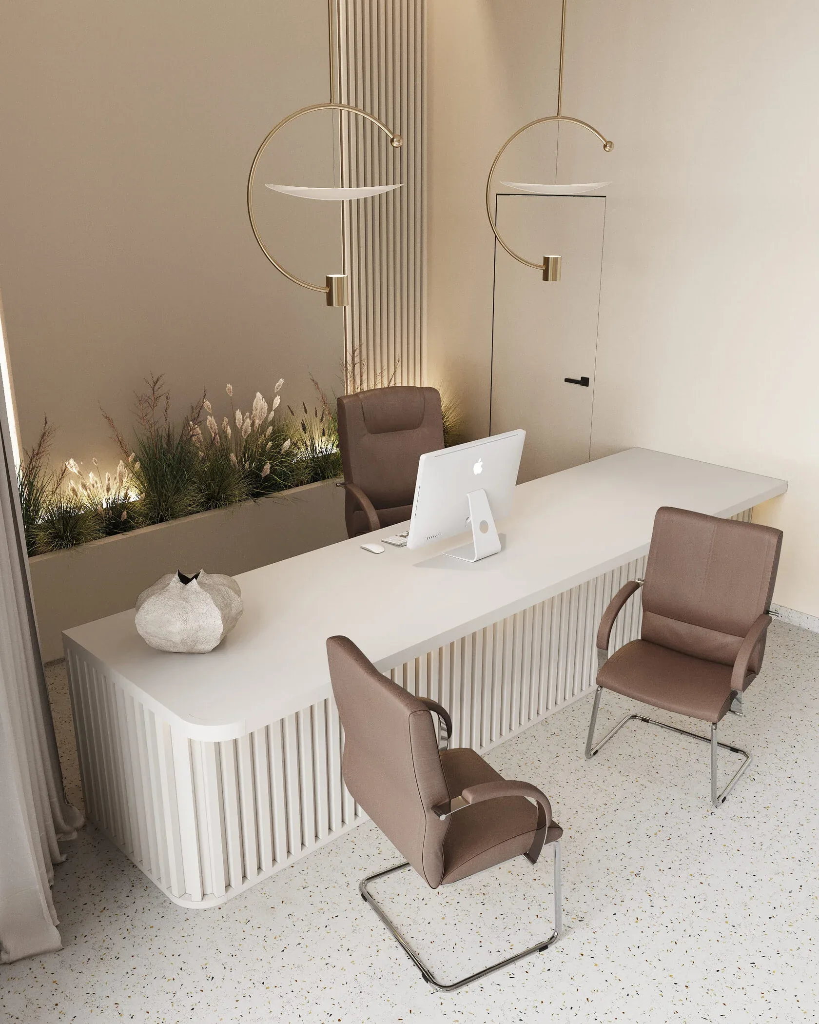 Клиника Екатерининская на Конгрессной, ресепшн, ракурс 4